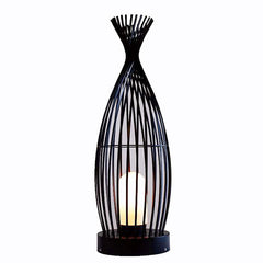 New Chinese Style Bird Cage Garden Villa Floor Lamp Outdoor