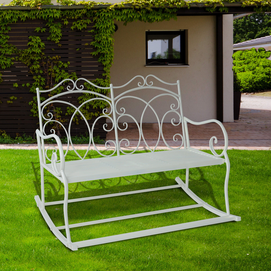 Patio 2 Seater Steel Rocking Bench - Everything for Everyone