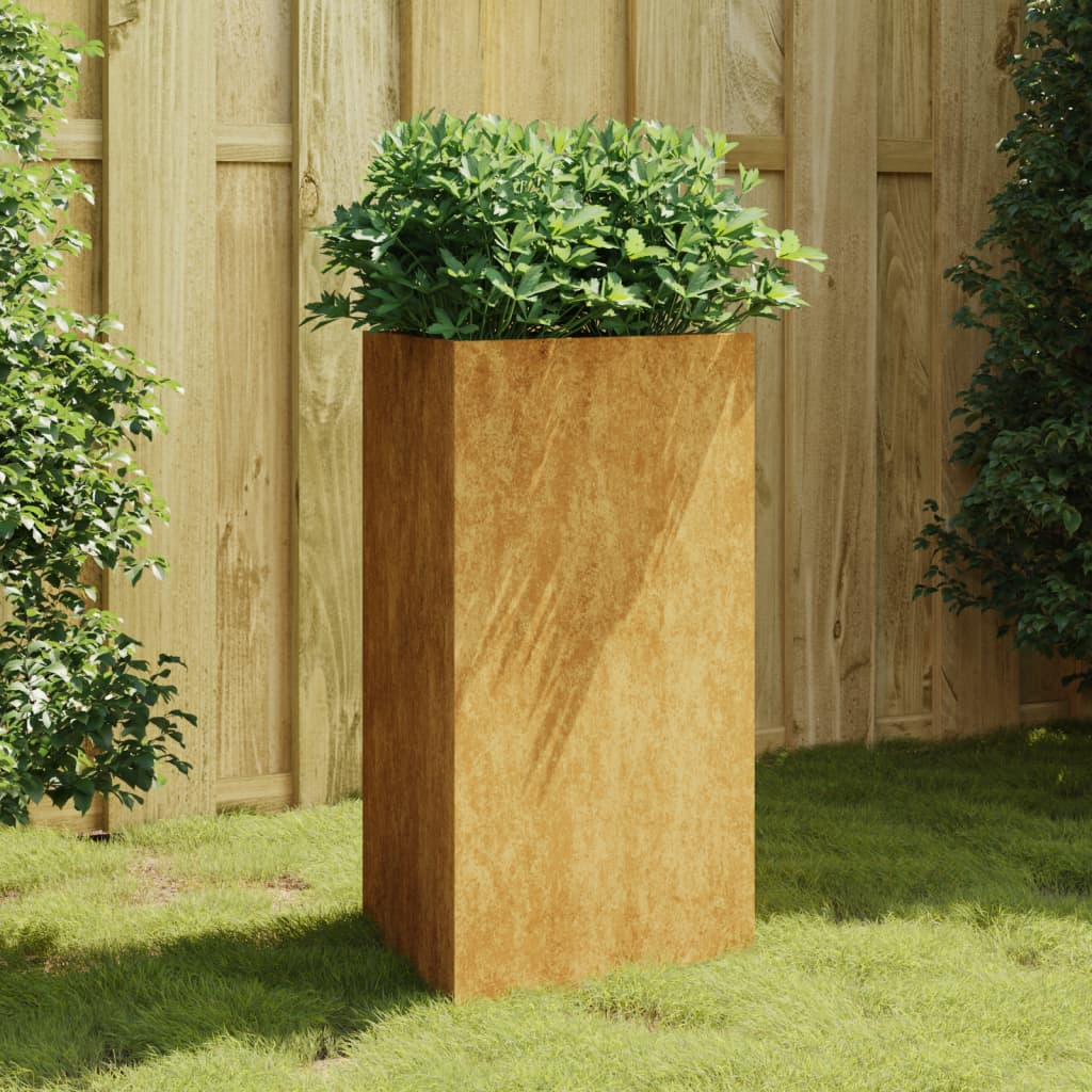 vidaXL Garden Planter 50x43x75 cm Corten Steel - Everything for Everyone