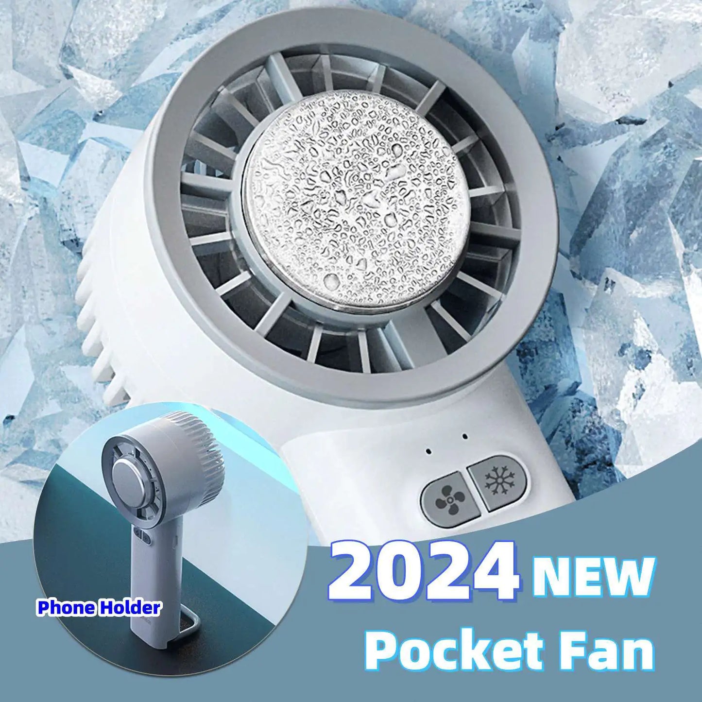 Handheld Turbo Jet Mini Portable Ice Cold Fan - Everything for Everyone