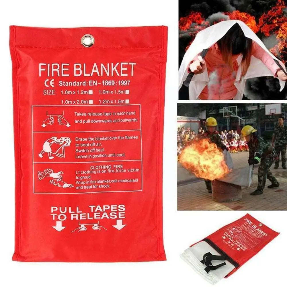 Fire Blanket Emergency Fiberglass Cloth - Everything for Everyone